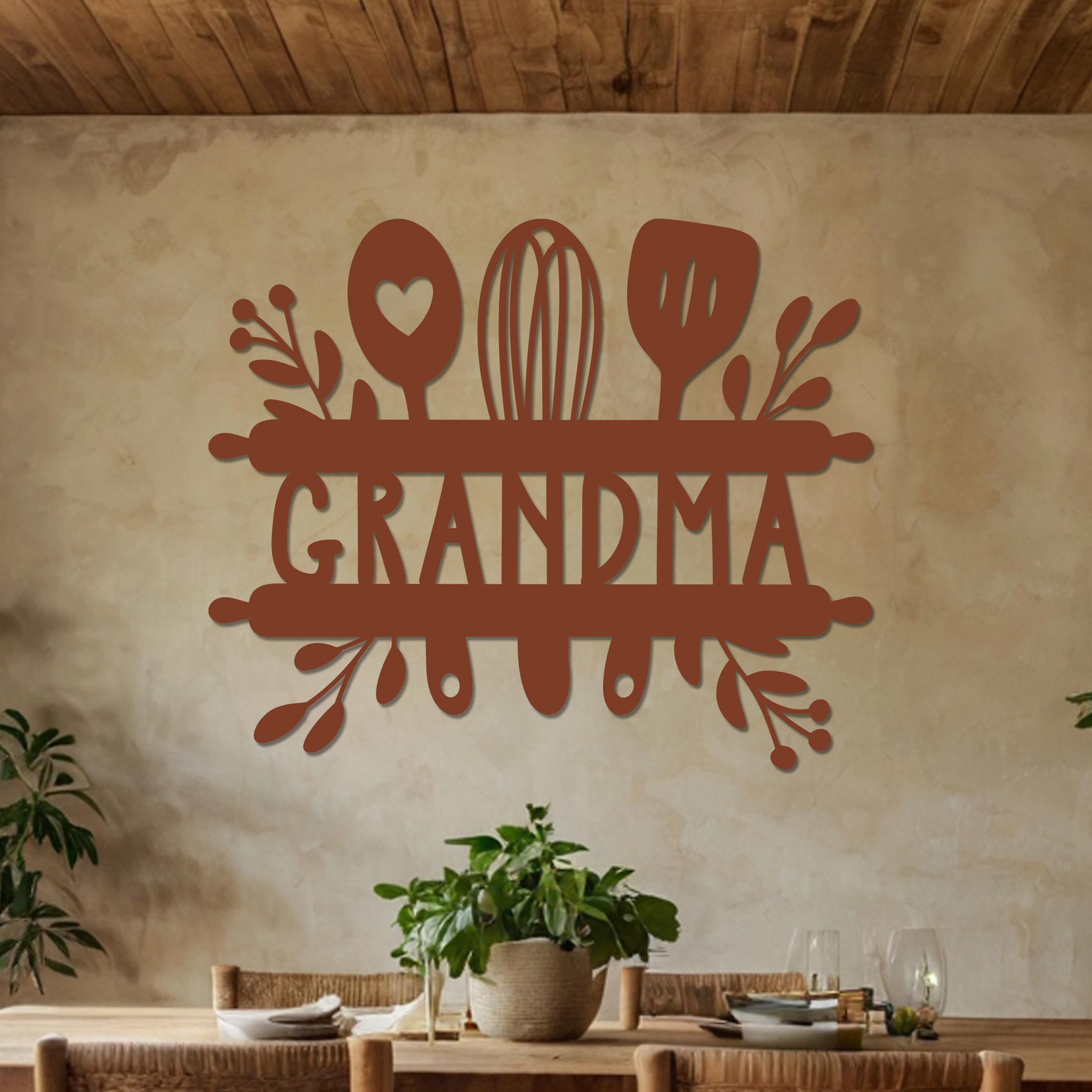Grandma Sign w Kitchen Utensils-6