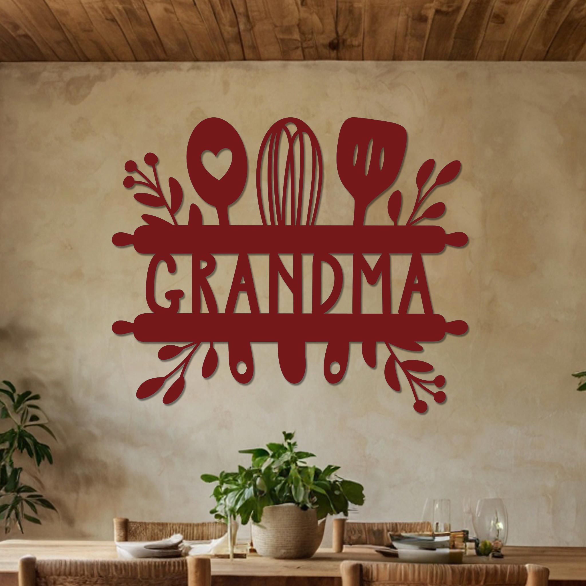Grandma Sign w Kitchen Utensils-10