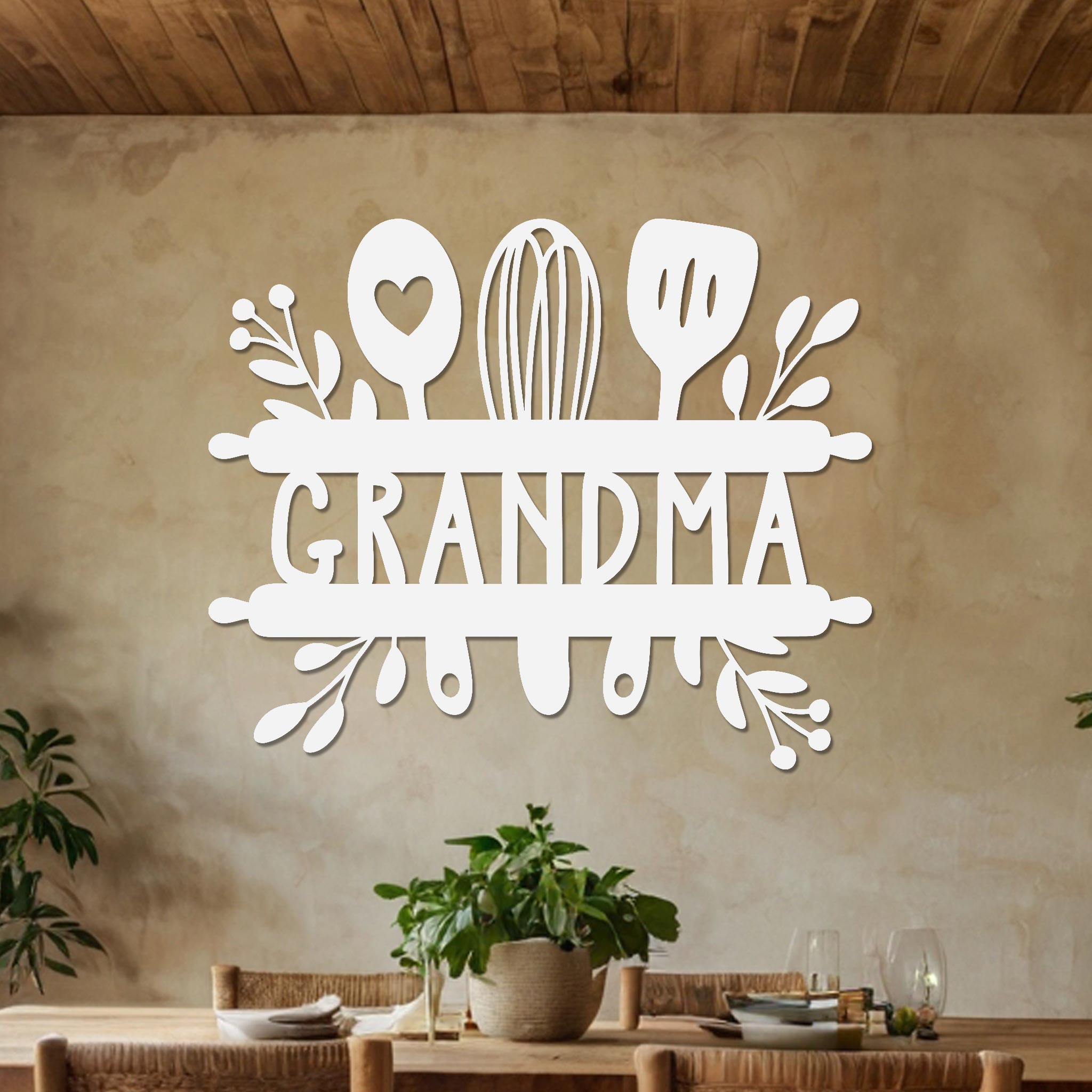 Grandma Sign w Kitchen Utensils-5
