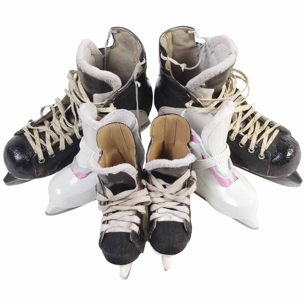 Hockey Skates Wall Decal Printed and Die-Cut | Wallhogs