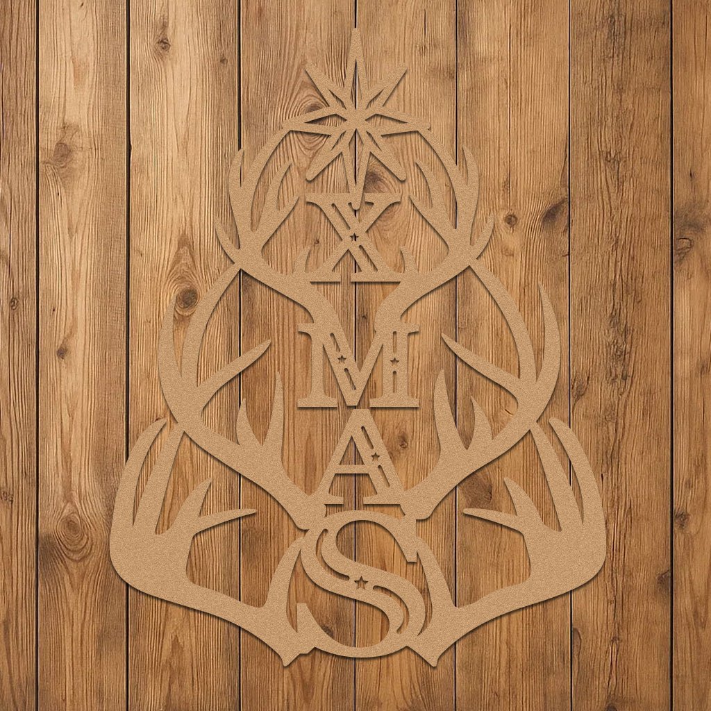 Holiday XMAS with Antler Tree Design-3