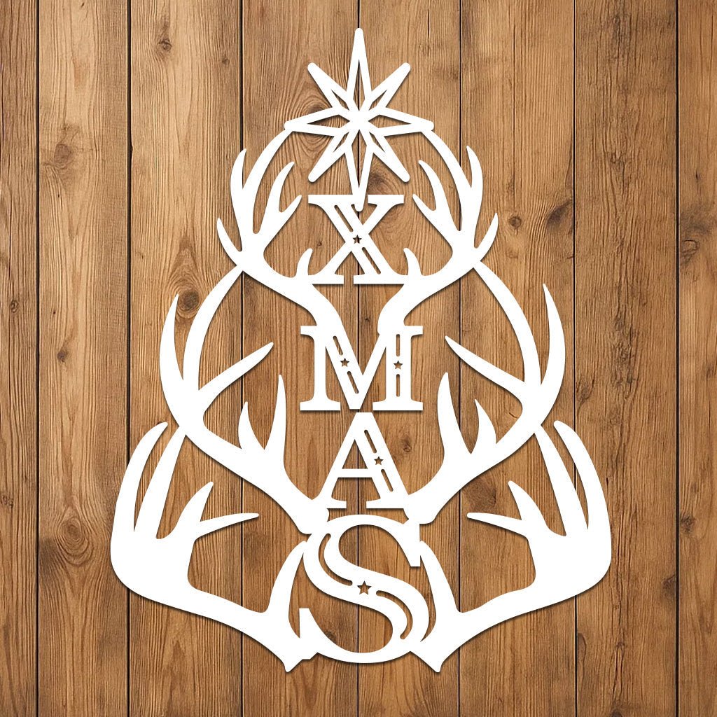 Holiday XMAS with Antler Tree Design-1