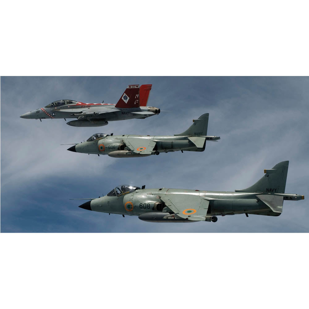 Indian Navy Fighter Jets Gloss Poster Printed | Wallhogs