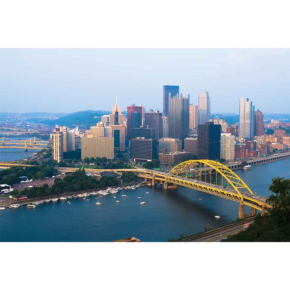 City of Pittsburgh Gloss Poster Printed | Wallhogs