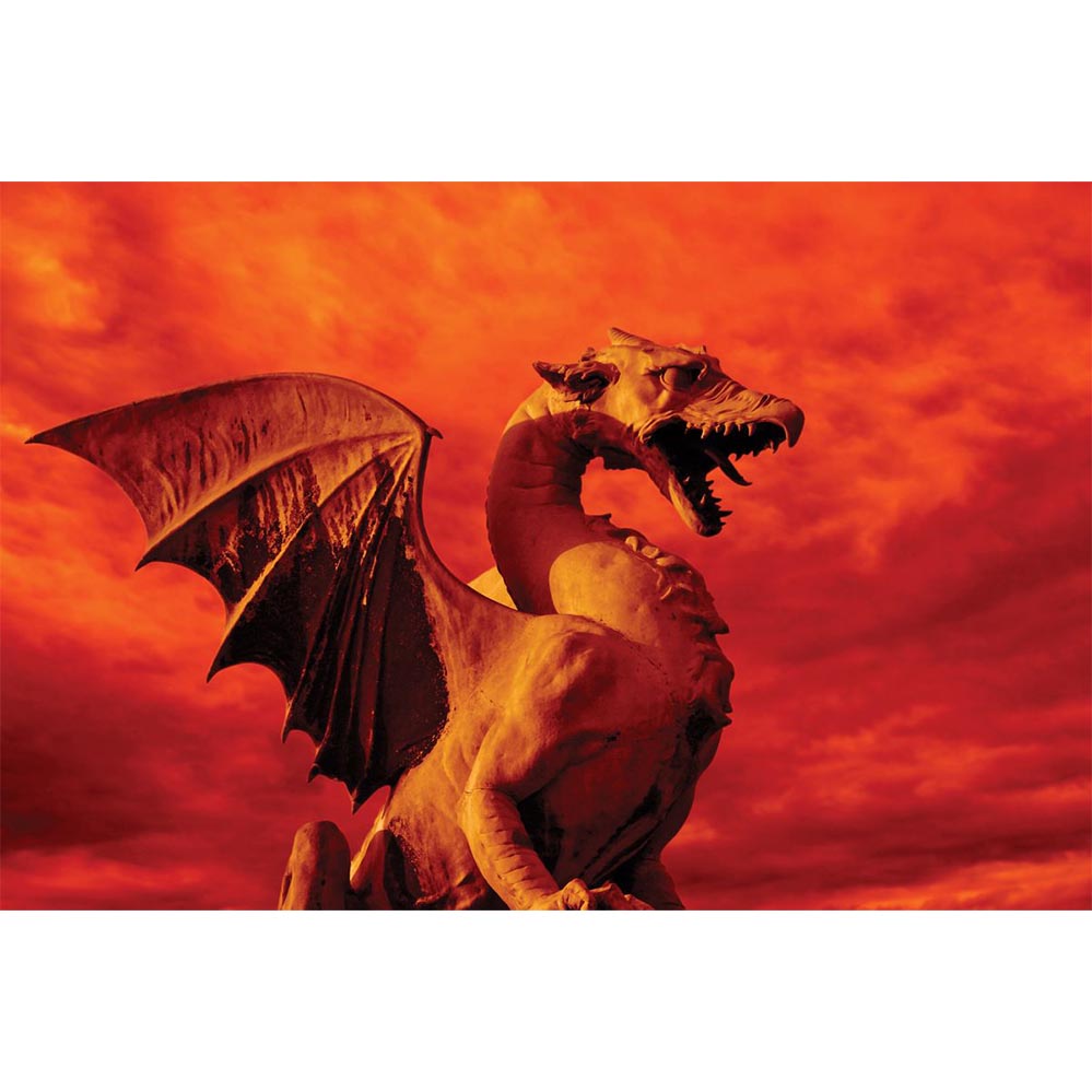 Red Dragon Gloss Poster Printed | Wallhogs