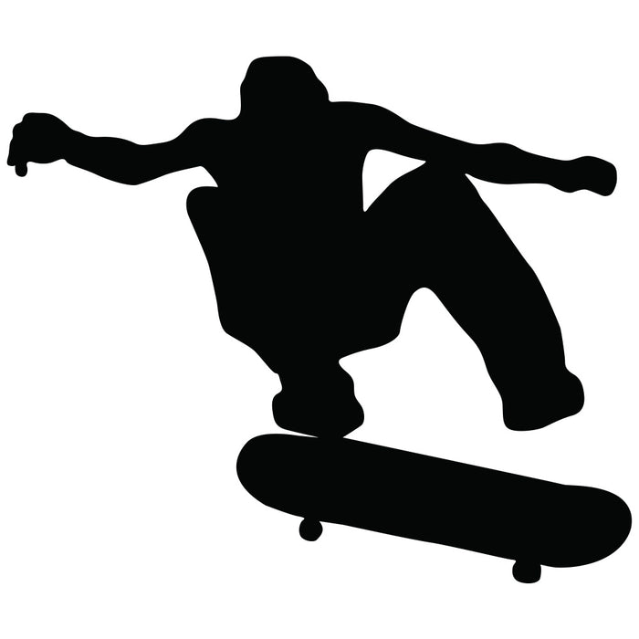 Skateboard Kickflip Silhouette Wall Decal Printed