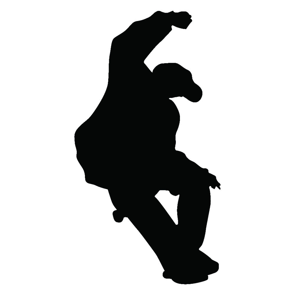 Skateboard Blunt Silhouette Wall Decal Printed