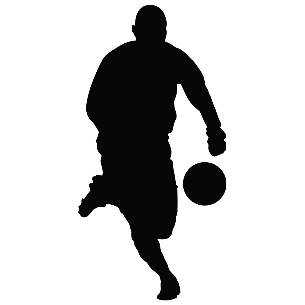 Soccer Silhouette I Wall Decal Printed