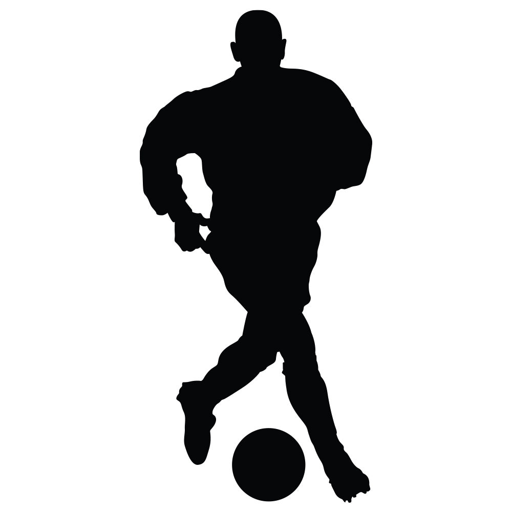 Soccer Silhouette III Wall Decal Printed