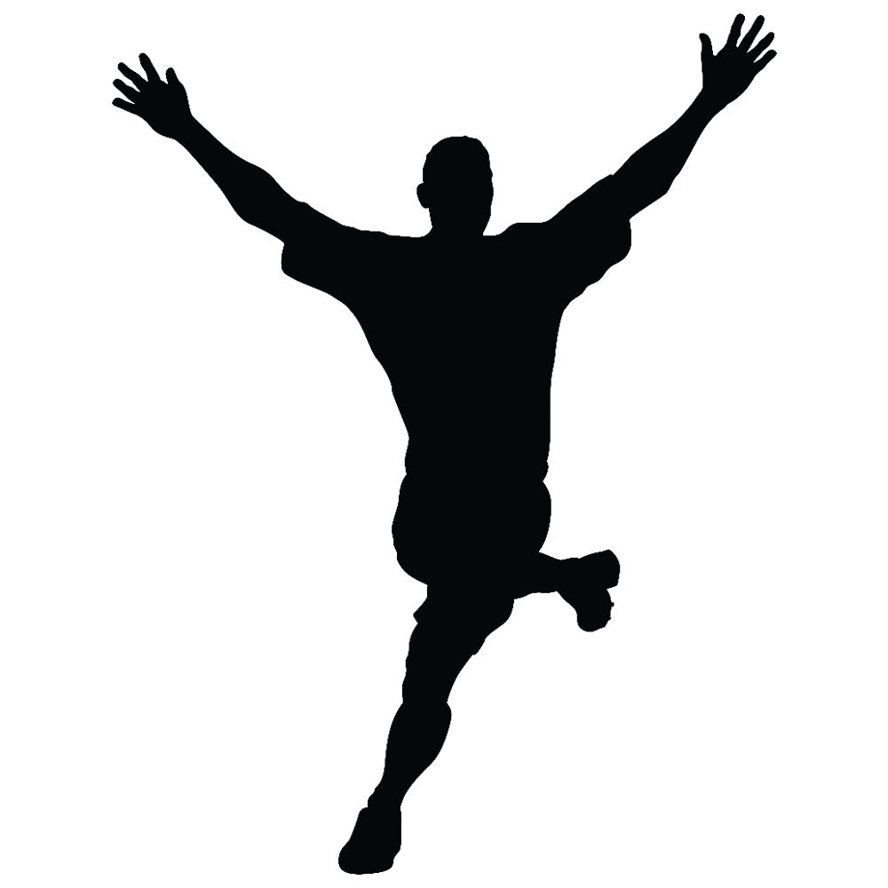 Soccer Silhouette IV Wall Decal Printed