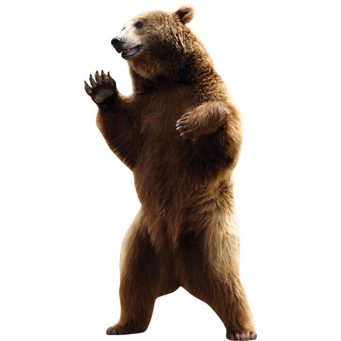 Standing Grizzly Wall Decal | Wallhogs