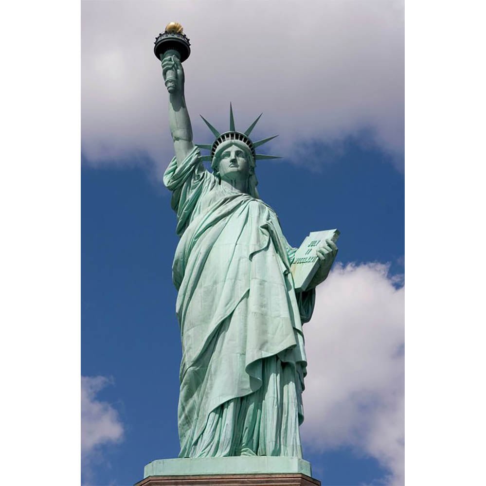 Statue of Liberty Against Blue Sky Wall Decal Printed | Wallhogs