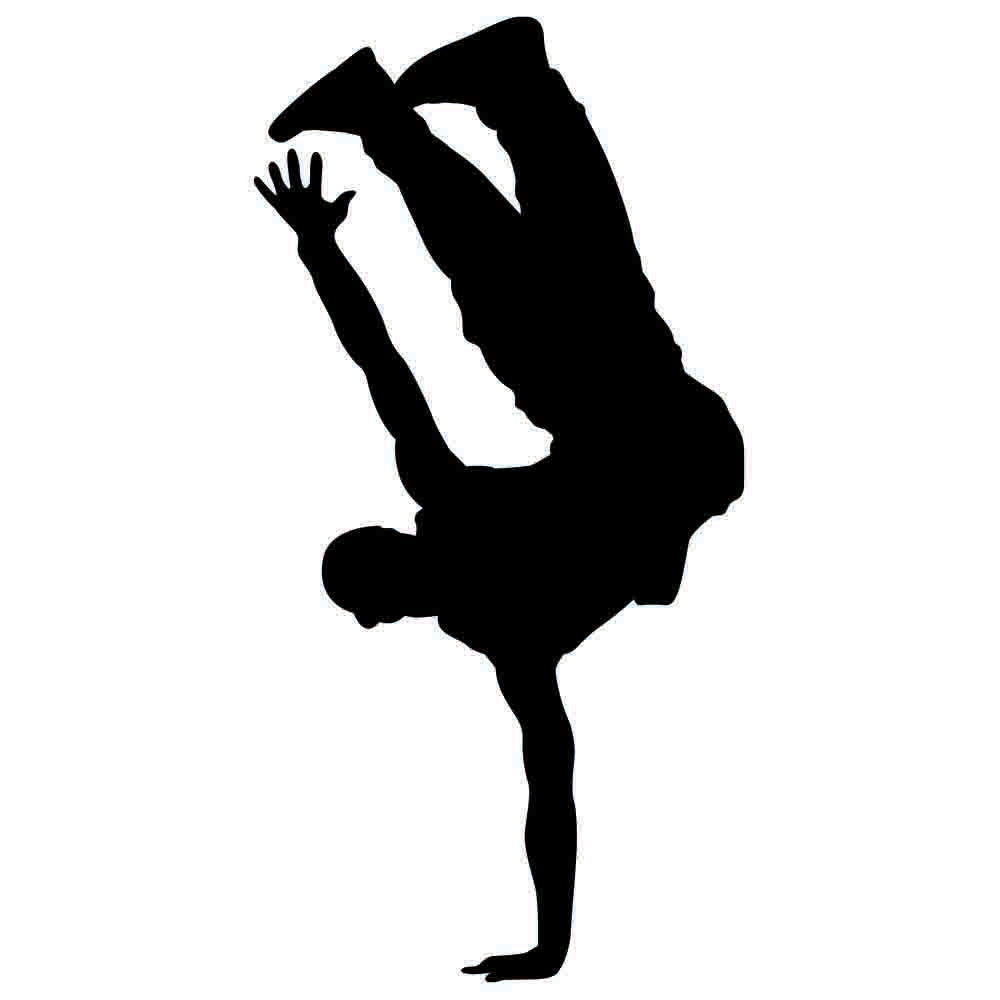 Street Dancer Silhouette Wall Decal Printed | Walllhogs