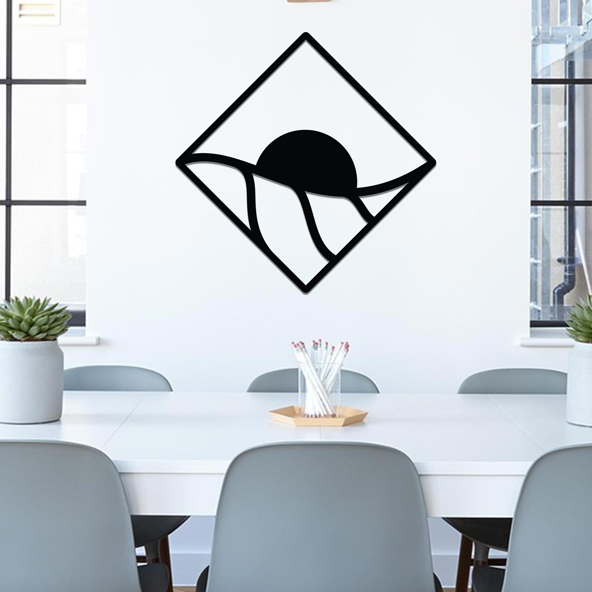 Sunrise Over Rolling Hills in Diamond Sign-0