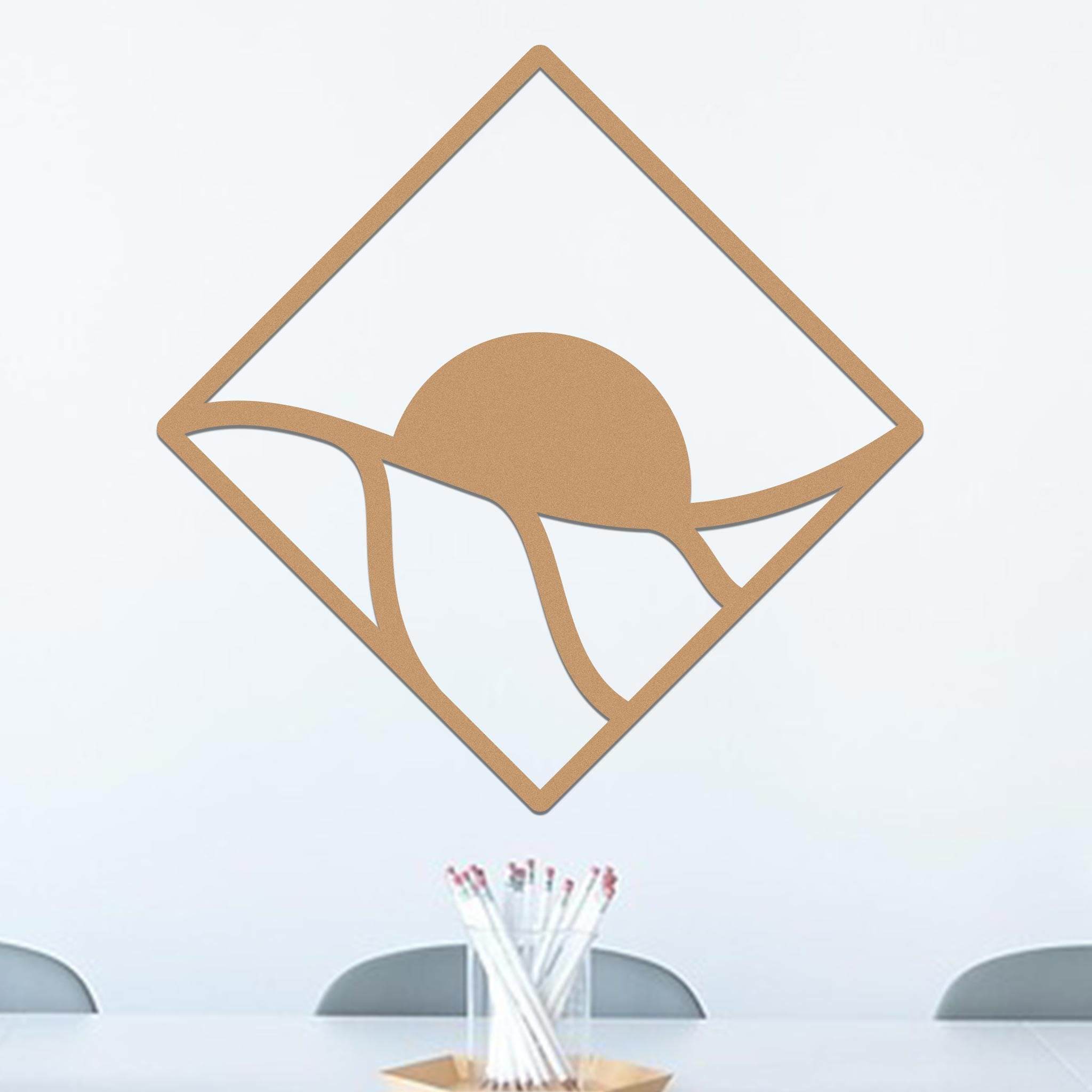 Sunrise Over Rolling Hills in Diamond Sign-2