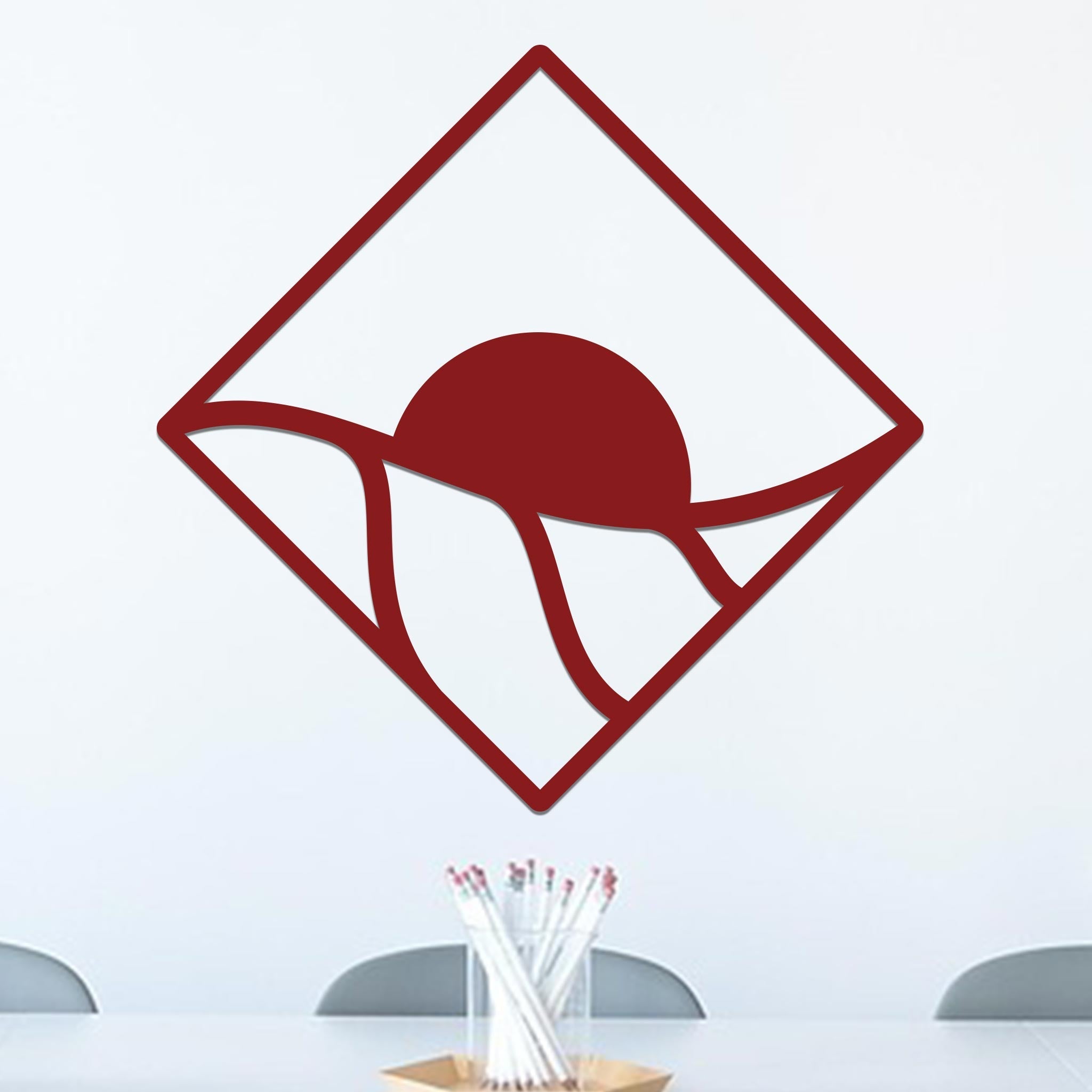 Sunrise Over Rolling Hills in Diamond Sign-8