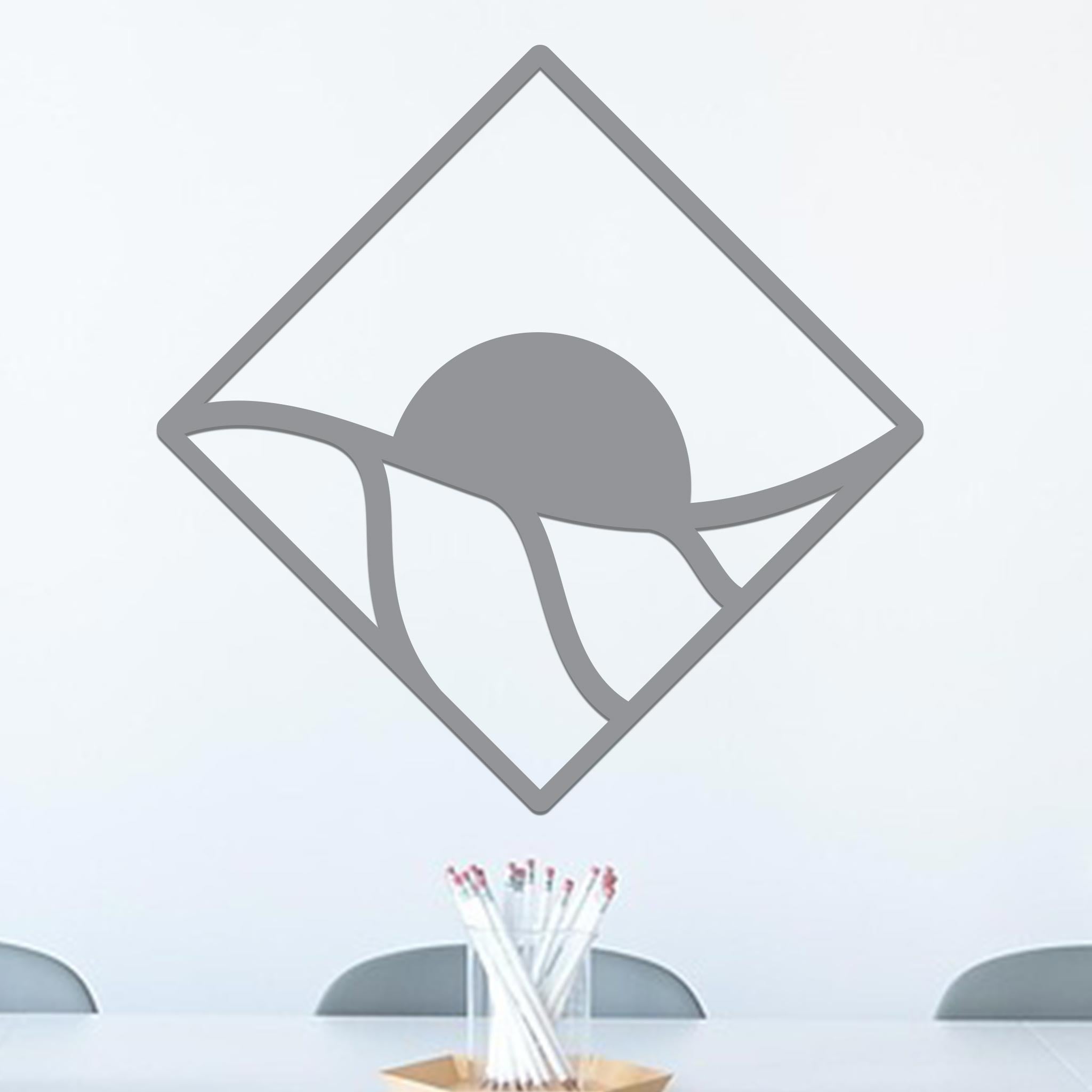 Sunrise Over Rolling Hills in Diamond Sign-6