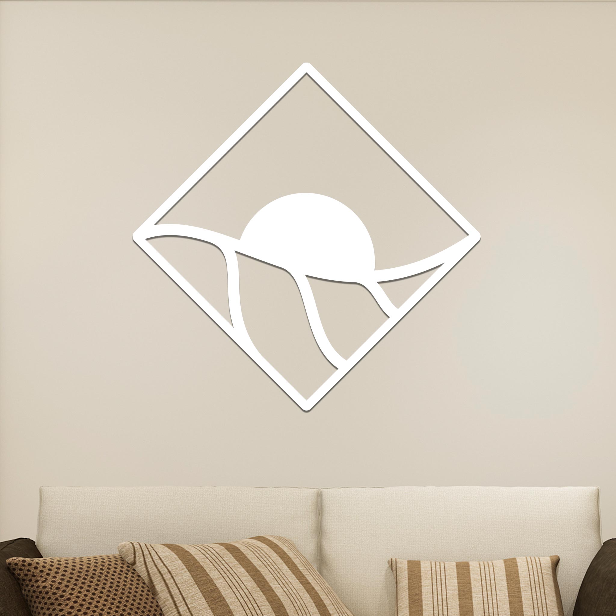 Sunrise Over Rolling Hills in Diamond Sign-4