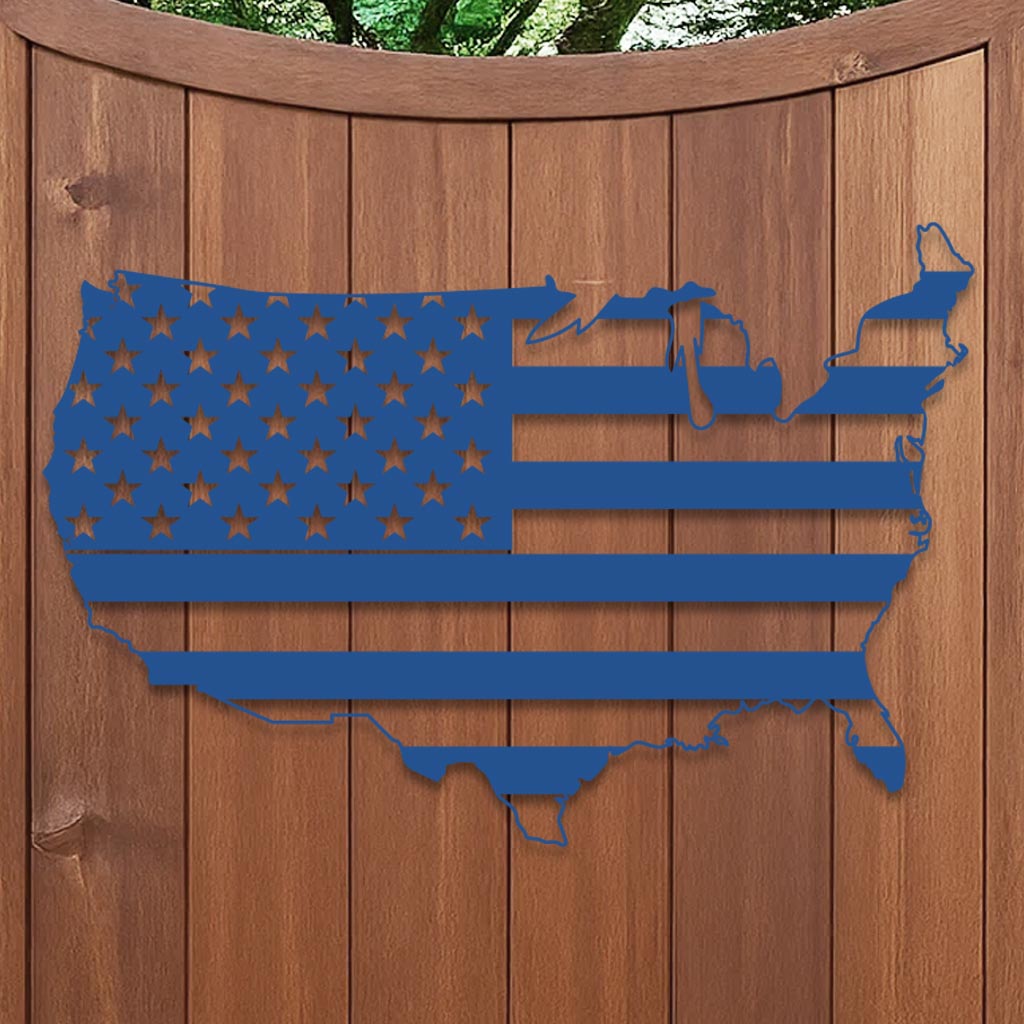 United States Shape American Flag-7
