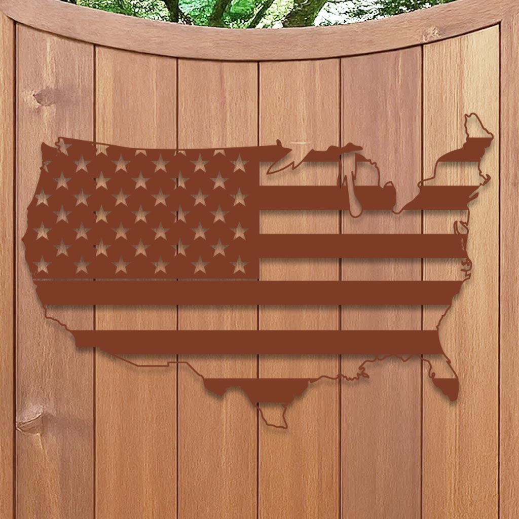 United States Shape American Flag-6