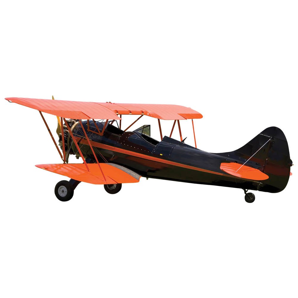 Vintage Biplane Wall Decal Printed