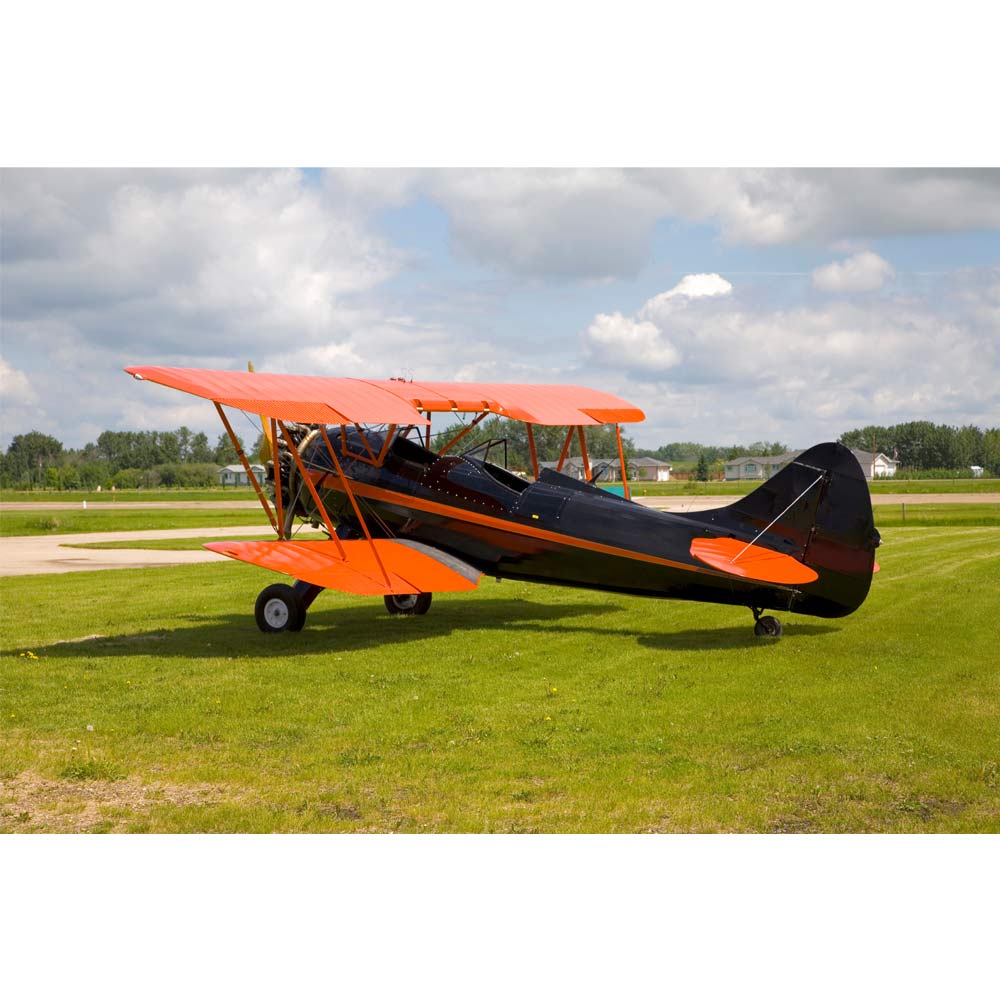 Vintage Biplane Wall Decal Printed | Wallhogs