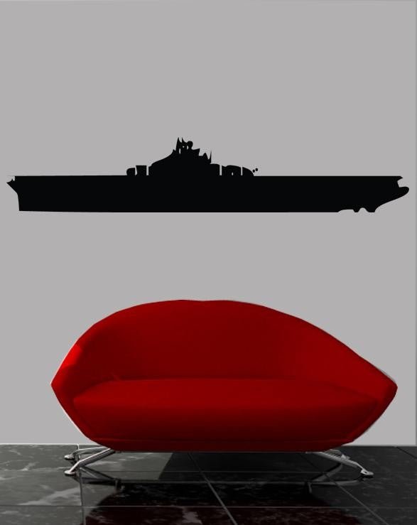 U.S. Navy aircraft carrier naval aviation silhouette wall decal by Jaycee Haynes