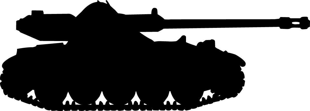French AMX-13 light tank military silhouette wall decal by Jaycee Haynes