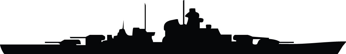 U.S. Navy battleship naval warship silhouette wall decal by Jaycee Haynes