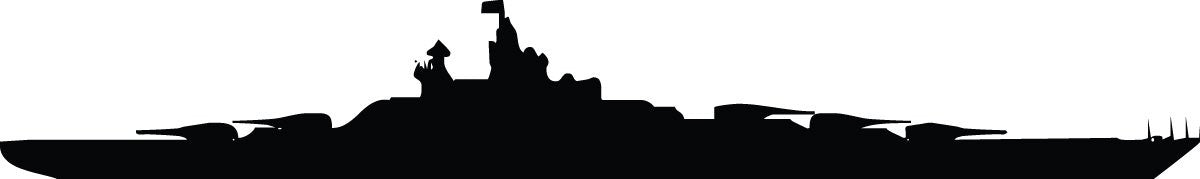 U.S. Navy Battleship I historic naval warship silhouette wall decal by Jaycee Haynes
