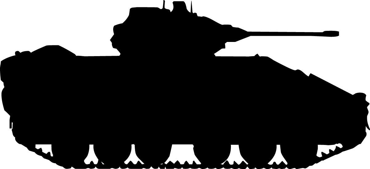 British FV510 Warrior infantry fighting vehicle silhouette wall decal by Jaycee Haynes