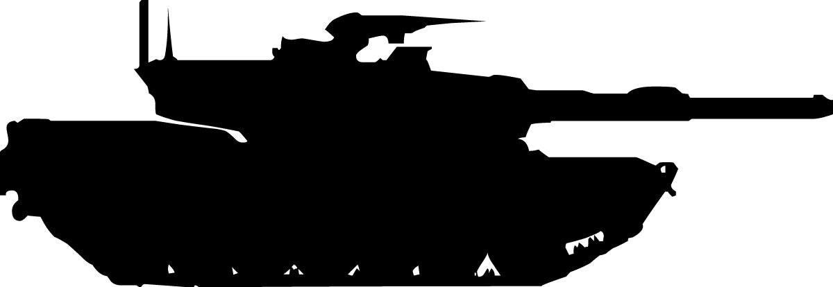 French Leclerc main battle tank military silhouette wall decal by Jaycee Haynes