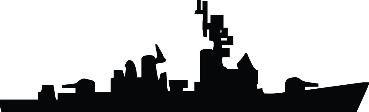 U.S. Navy cruiser naval warship silhouette wall decal by Jaycee Haynes