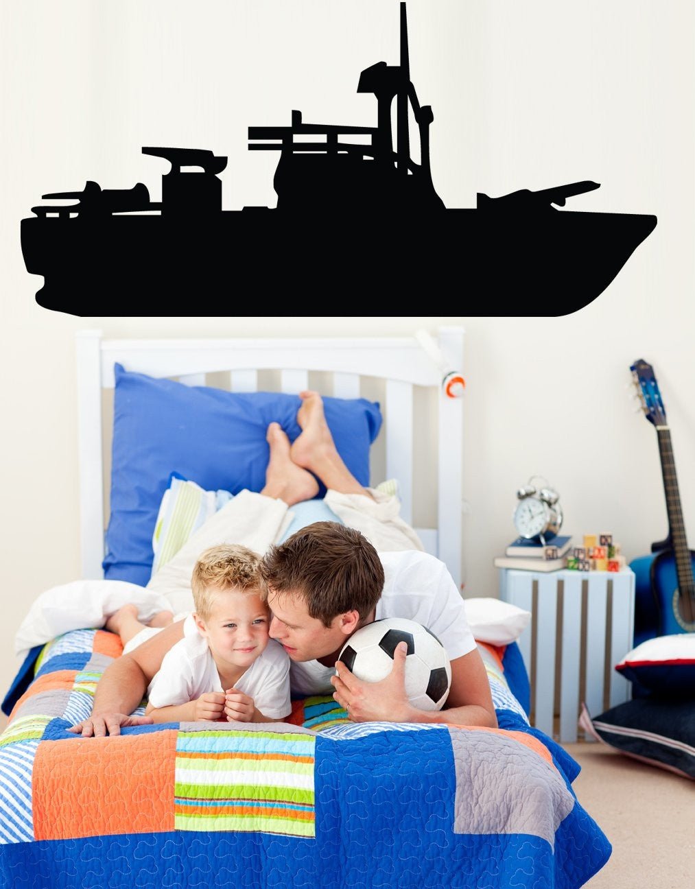 U.S. Navy PT boat patrol torpedo boat silhouette wall decal by Jaycee Haynes