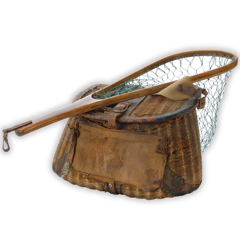 Fishing Basket & Net Wall Decal Printed | Wallhogs