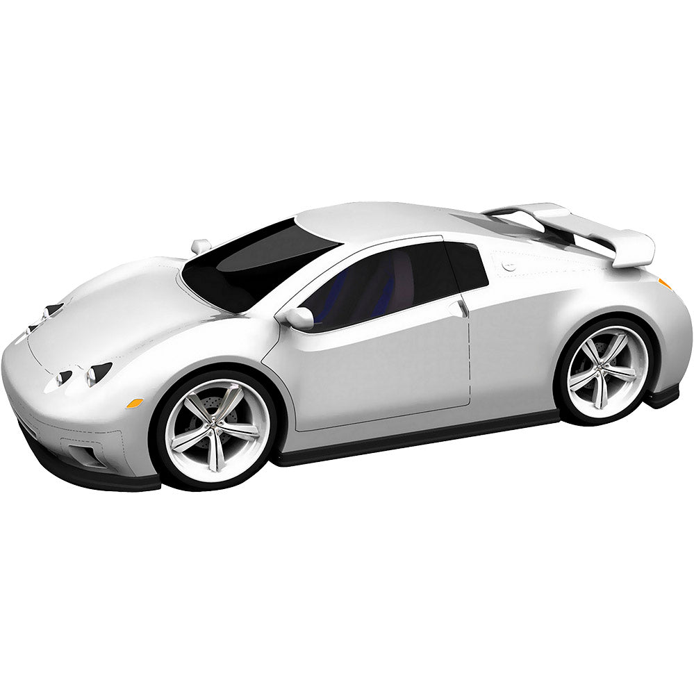 Concept sports car die-cut wall decal printed | Wallhogs