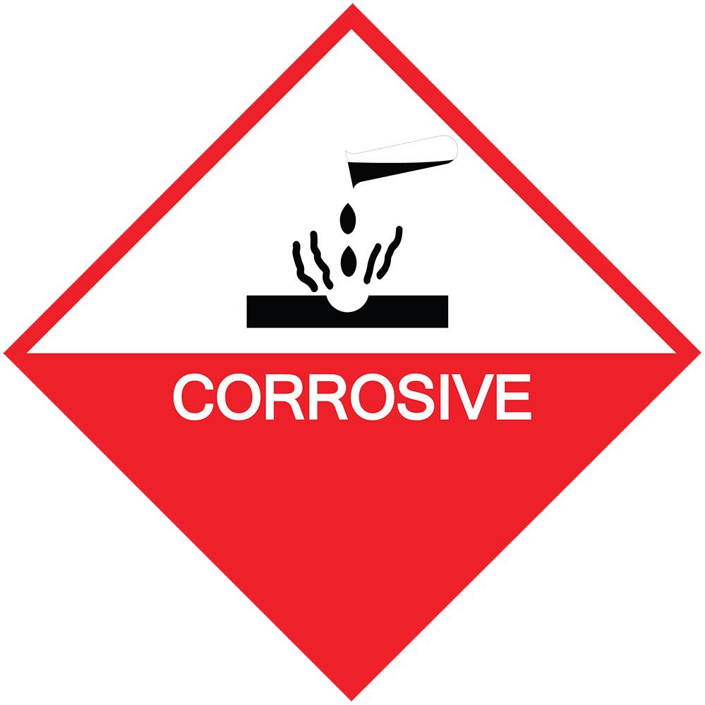 Corrosive Sign Wall Decal Printed & Die-Cut | Wallhogs