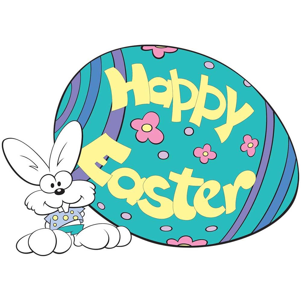 Happy Easter Egg & Bunny Wall Decal Printed | Wallhogs