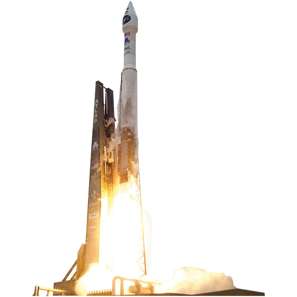 NASA Atlas Rocket Wall Decal Printed & Die-Cut | Wallhogs