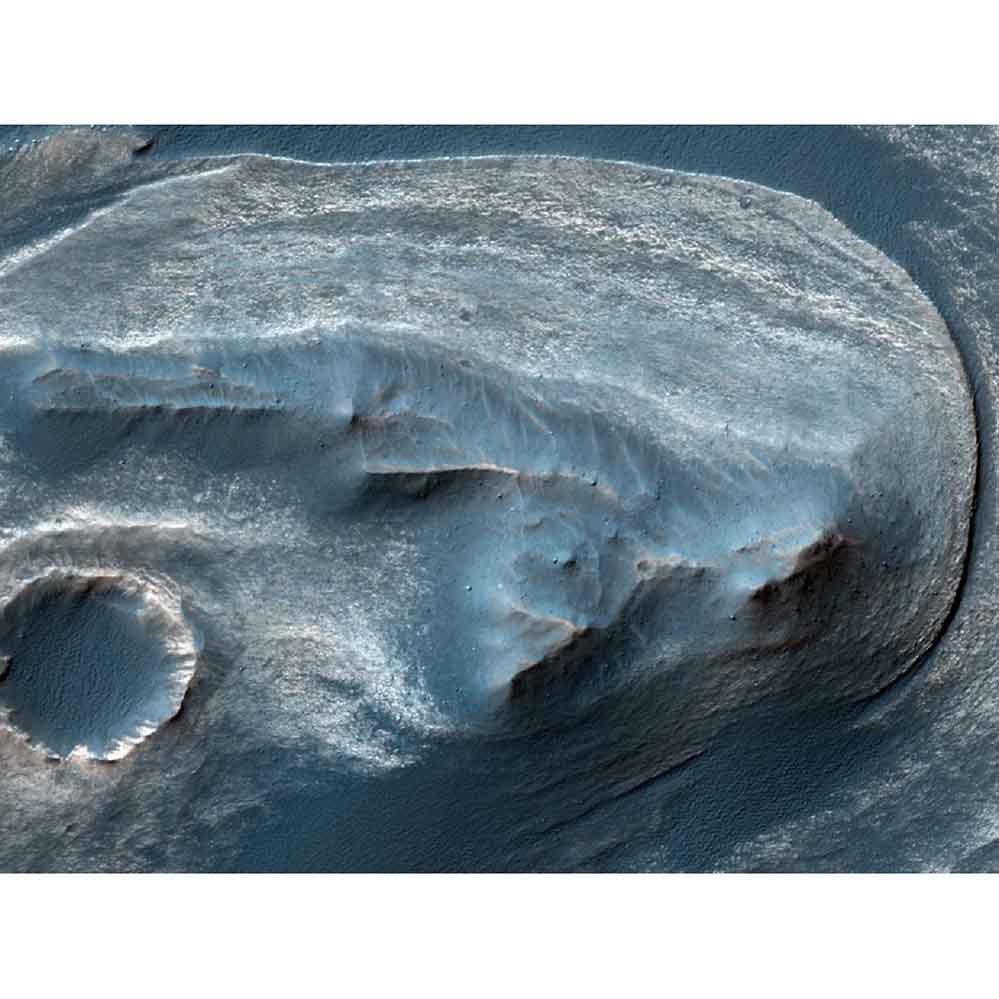 Cratered Surface of Mars Wall Decal Printed  | Wallhogs