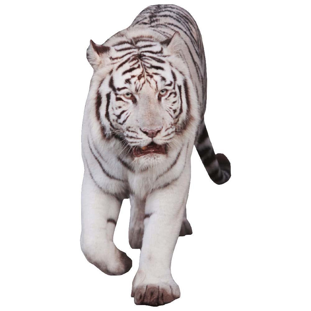 White Tiger Die-Cut Wall Decal Printed | Wallhogs