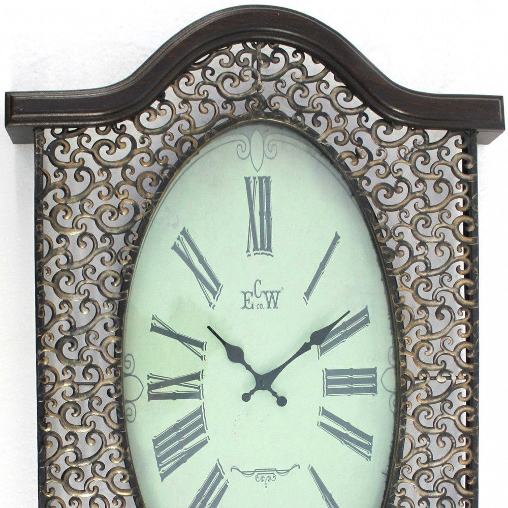 Novelty Scrollwork Analog Wall Clock | 20