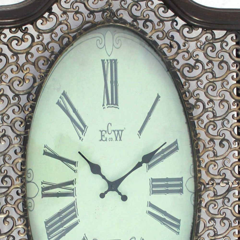 Novelty Scrollwork Analog Wall Clock | 20