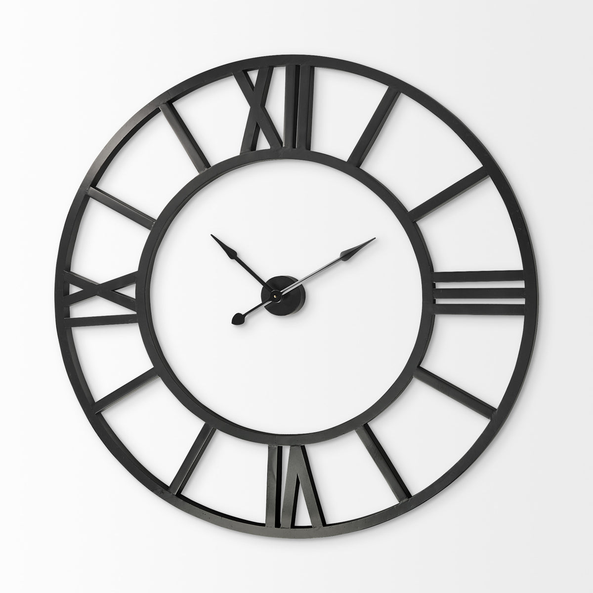 54" Round Xl Industrial Style Wall Clock | Wallhogs