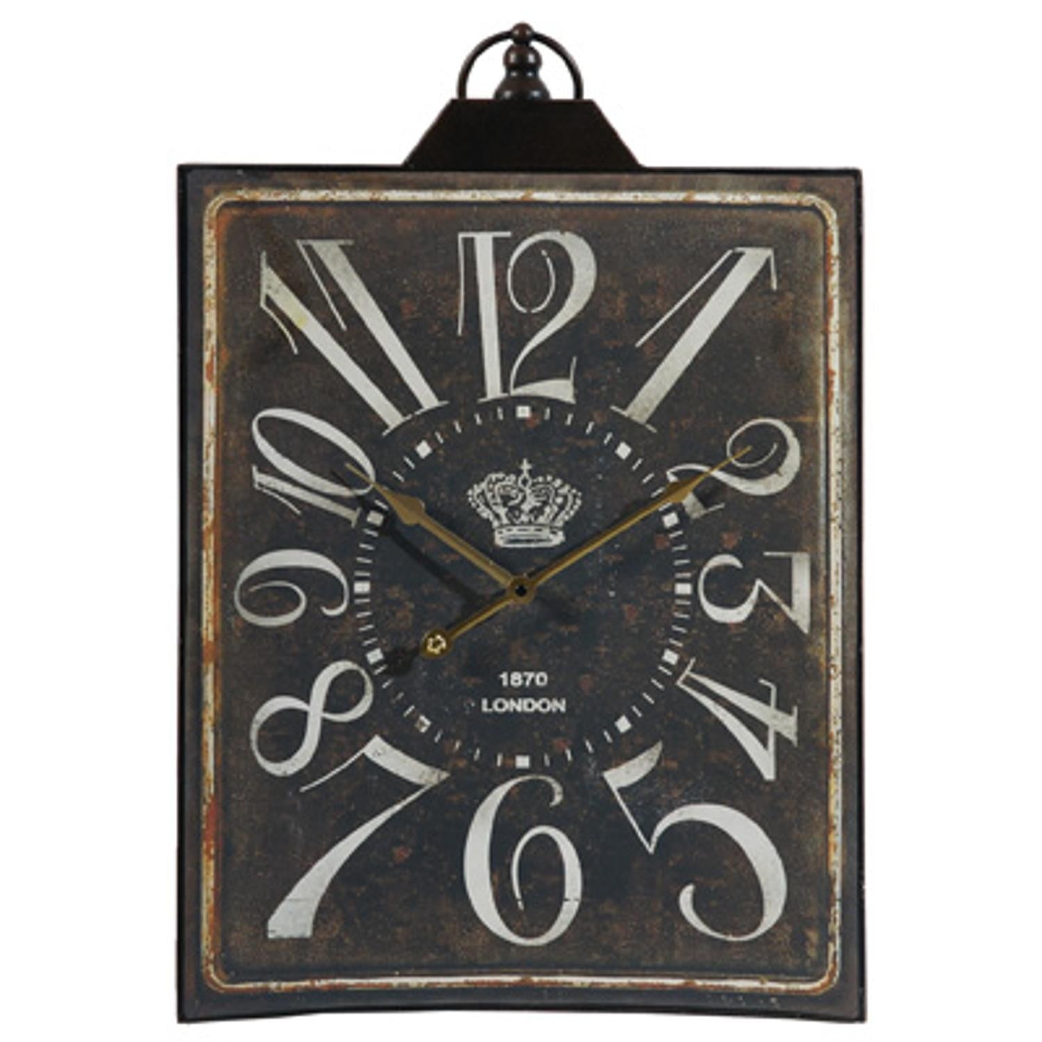 Vintage Style Black and White Iron Wall Clock | 16