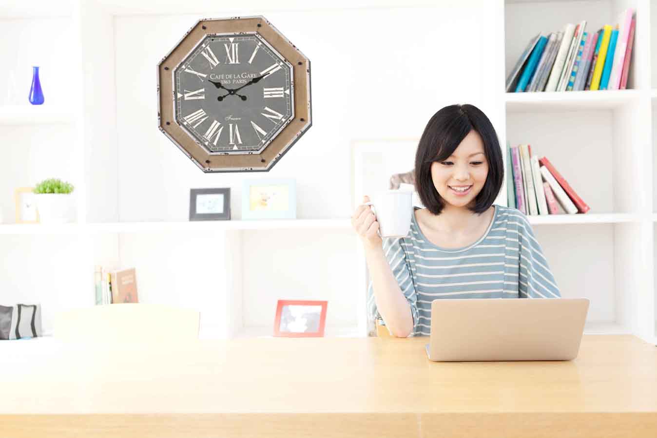 Octagon Gray Wall Clock w/Burlap Accent 27