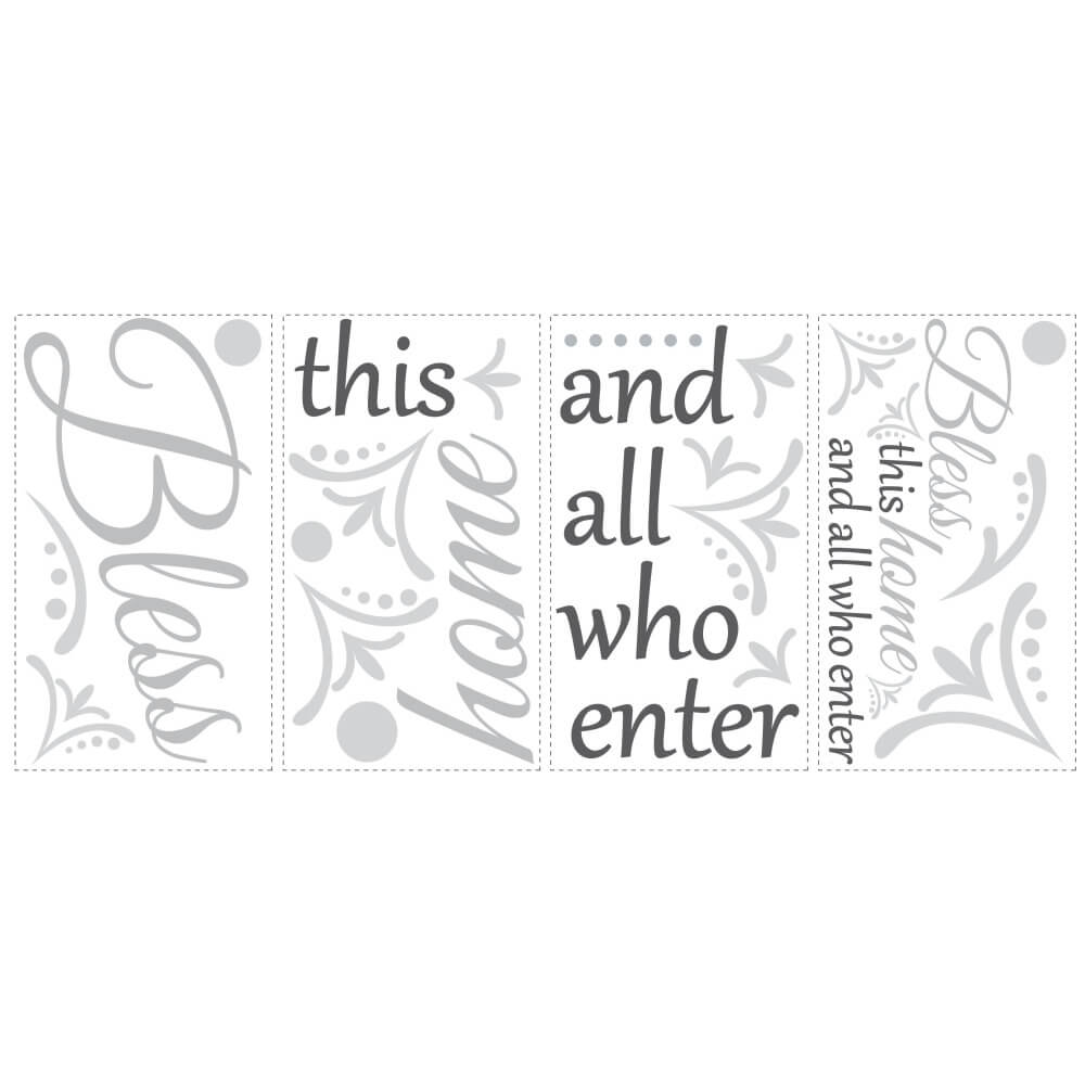 Bless this Home Wall Decal Print | Wallhogs