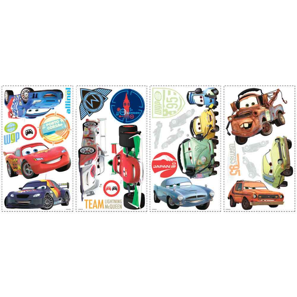 Cars 2 Wall Decals Printed Sheet | Wallhogs