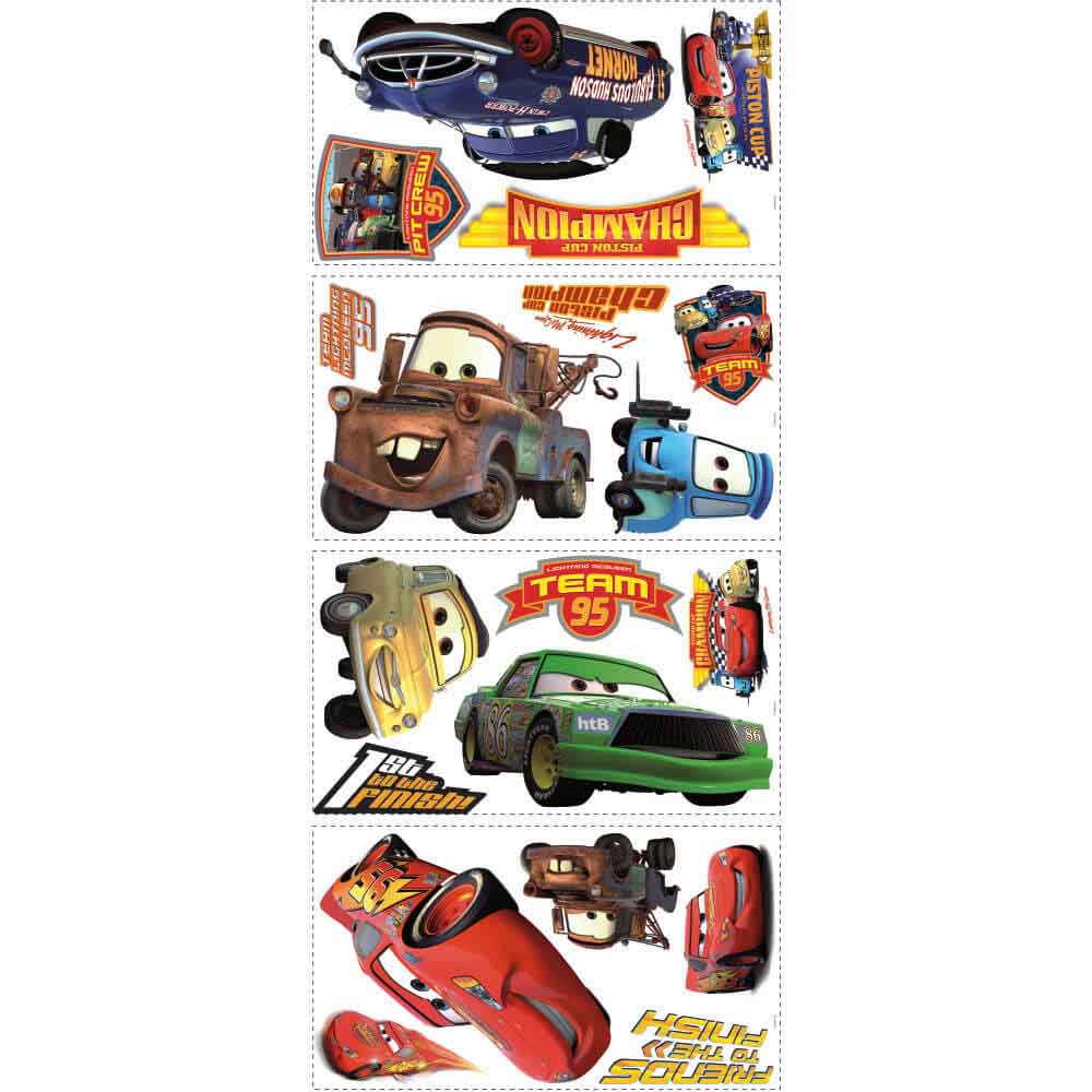 Piston Cup Champs Wall Decals Printed | Wallhogs