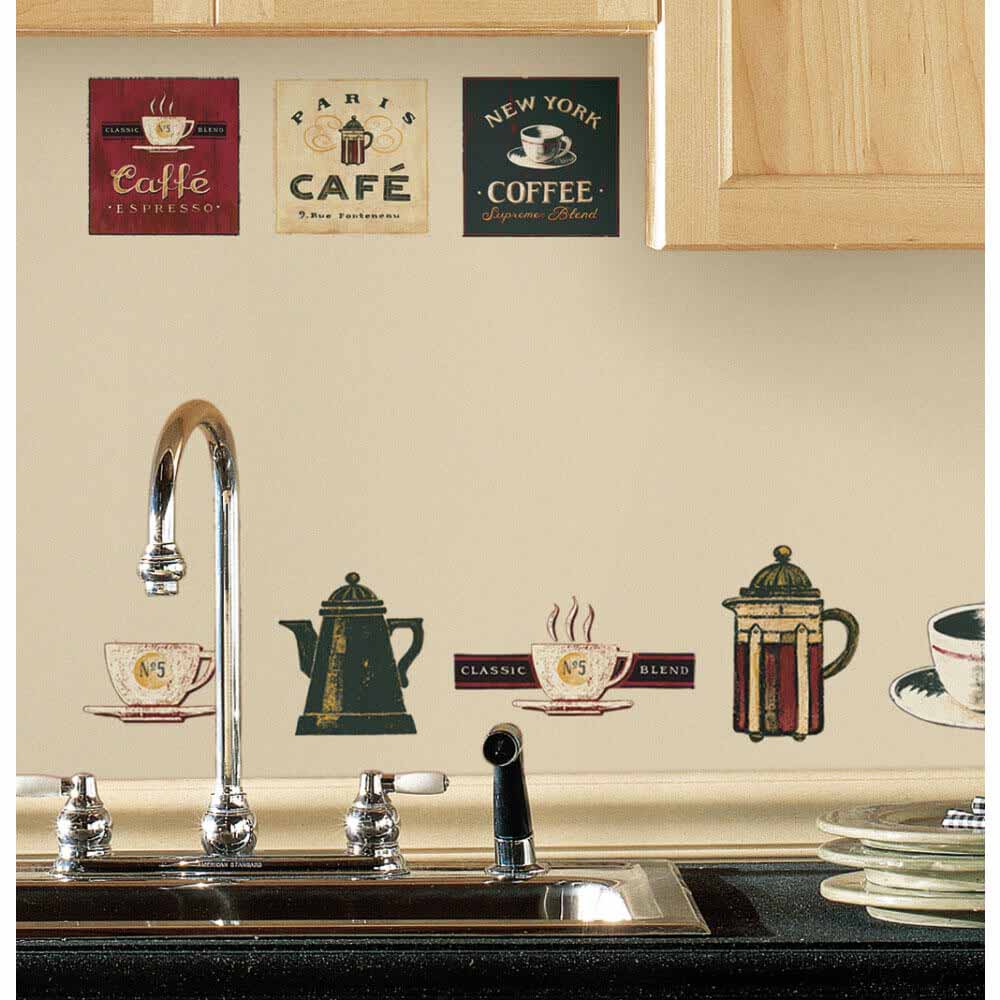 Coffee House Wall Decals in Kitchen | Wallhogs
